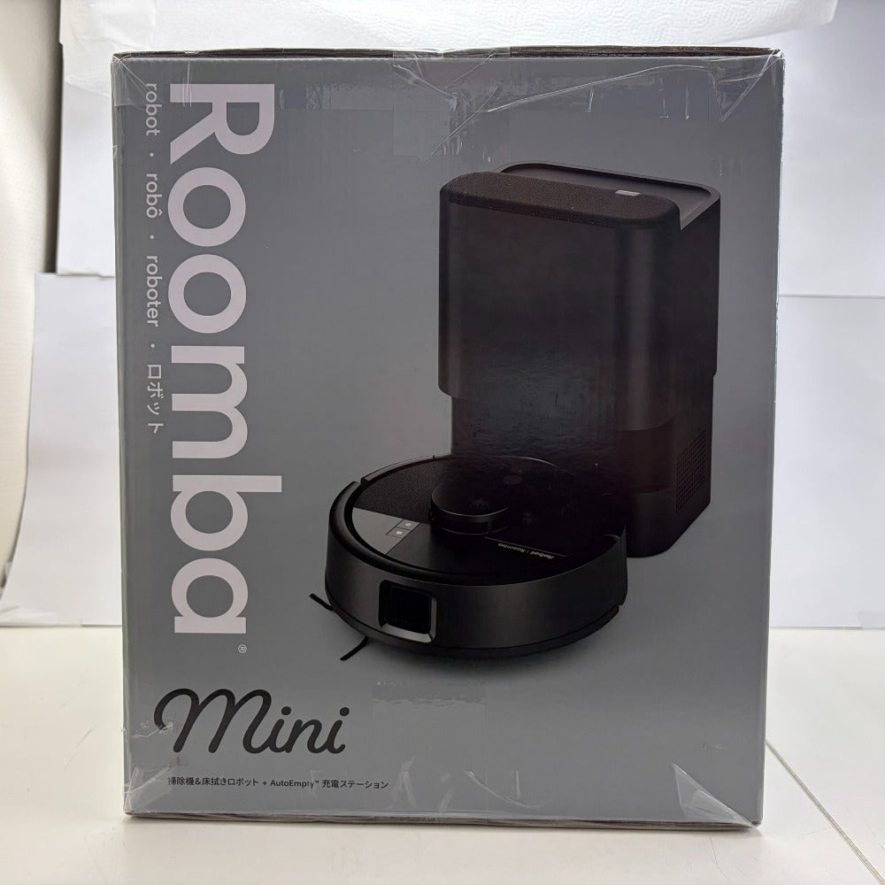 irobot (アイロボット) ルンバ Roomba Mini 掃除機＆床拭きロボット + AutoEmpty 充電ステーション F155060 未開封品【中古】