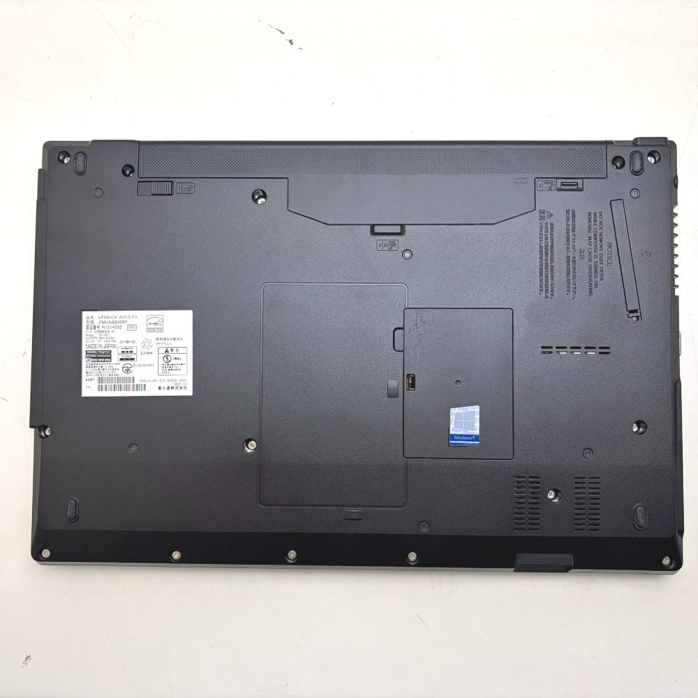富士通 ノートパソコン LIFEBOOK Aシリーズ 15.6型ワイド液晶モデル A5510/FX Core i5-10210U 1.6GHz/メモリ8GB/SSD256GB/Win11Pro起動確認済み FMVA8804BP 中古