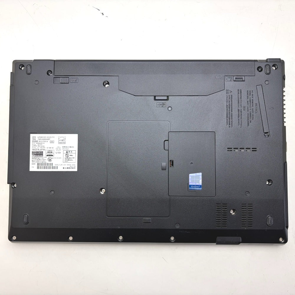 富士通 ノートパソコン LIFEBOOK Aシリーズ 15.6型ワイド液晶モデル A5510/FX Core i5-10210U 1.6GHz/メモリ8GB/SSD256GB/Win11Pro起動確認済み FMVA8804BP 中古