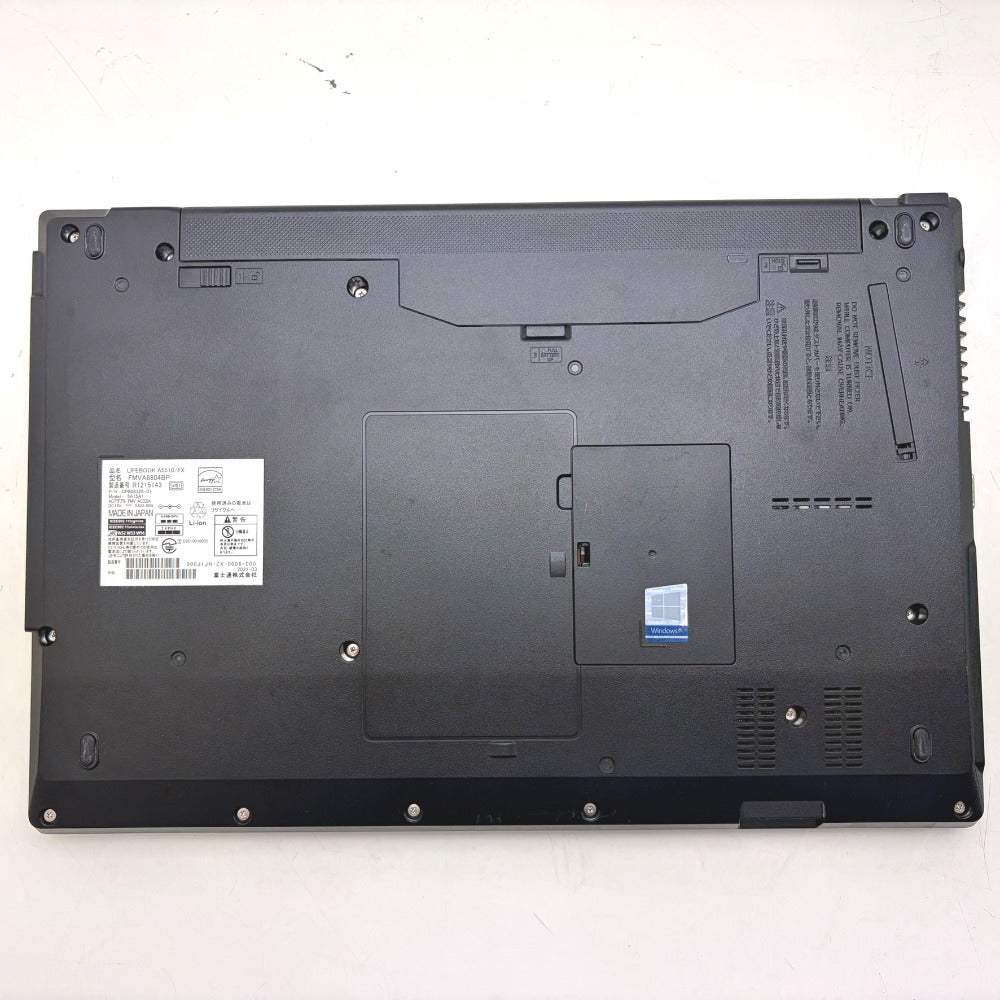 富士通 ノートパソコン LIFEBOOK Aシリーズ 15.6型ワイド液晶モデル A5510/FX Core i5-10210U 1.6GHz/メモリ8GB/SSD256GB/Win11Pro起動確認済み FMVA8804BP 中古