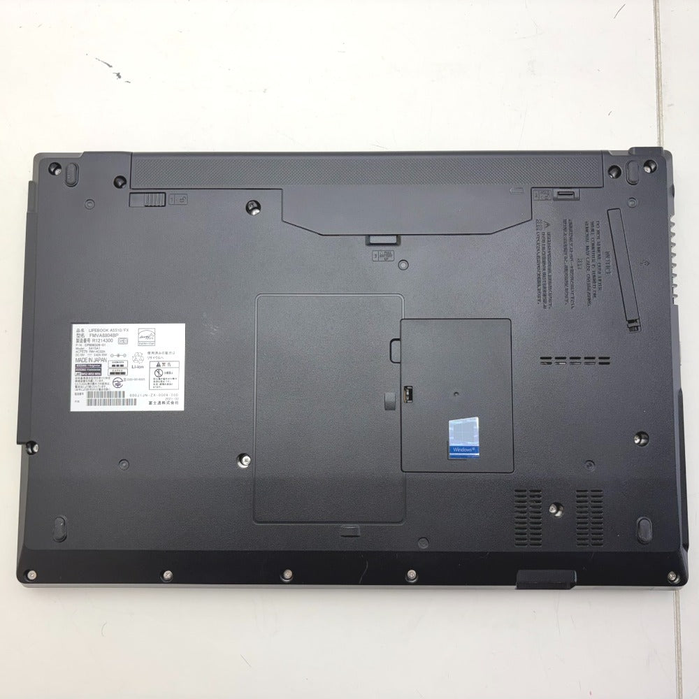 富士通 ノートパソコン LIFEBOOK Aシリーズ 15.6型ワイド液晶モデル A5510/FX Core i5-10210U 1.6GHz/メモリ8GB/SSD256GB/Win11Pro起動確認済み FMVA8804BP 中古