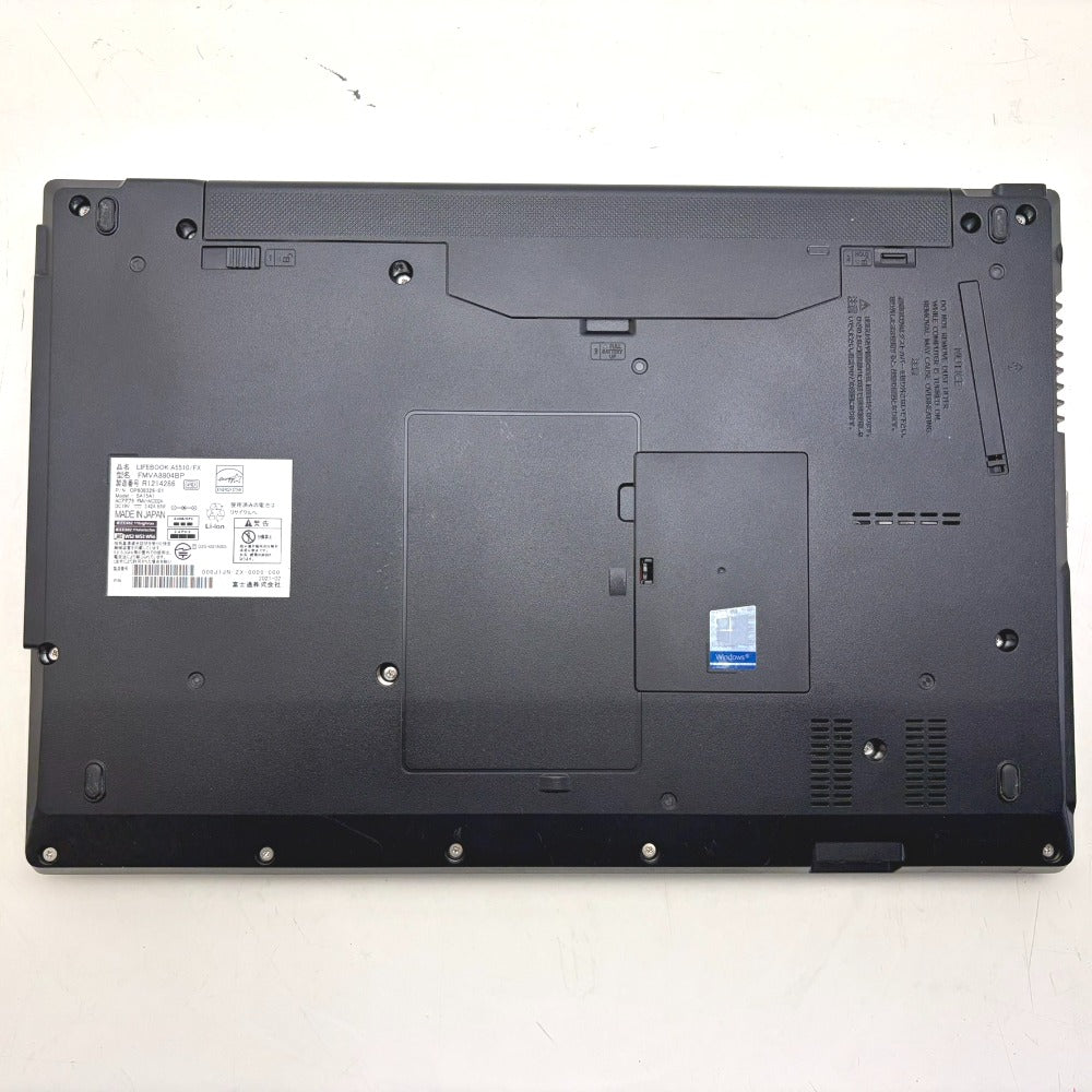 富士通 ノートパソコン LIFEBOOK Aシリーズ 15.6型ワイド液晶モデル A5510/FX Core i5-10210U 1.6GHz/メモリ8GB/SSD256GB/Win11Pro起動確認済み FMVA8804BP 中古