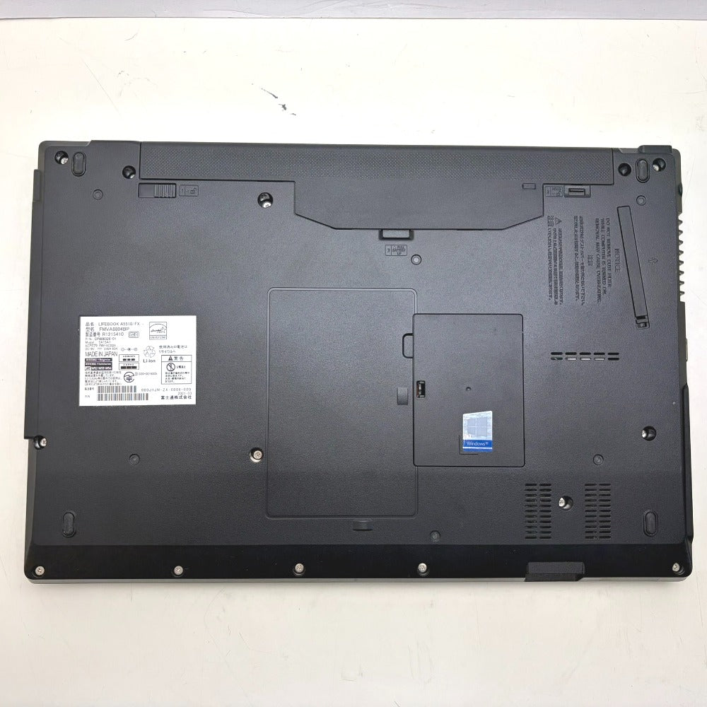 富士通 ノートパソコン LIFEBOOK Aシリーズ 15.6型ワイド液晶モデル A5510/FX Core i5-10210U 1.6GHz/メモリ8GB/SSD256GB/Win11Pro起動確認済み FMVA8804BP 中古