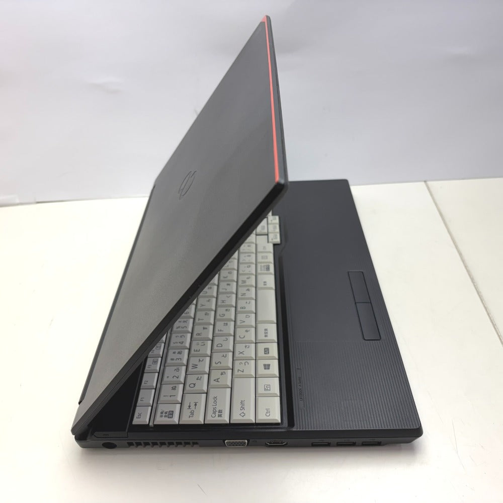 富士通 ノートパソコン LIFEBOOK Aシリーズ 15.6型ワイド液晶モデル A5510/FX Core i5-10210U 1.6GHz/メモリ8GB/SSD256GB/Win11Pro起動確認済み キーボード日焼け FMVA8804BP 中古