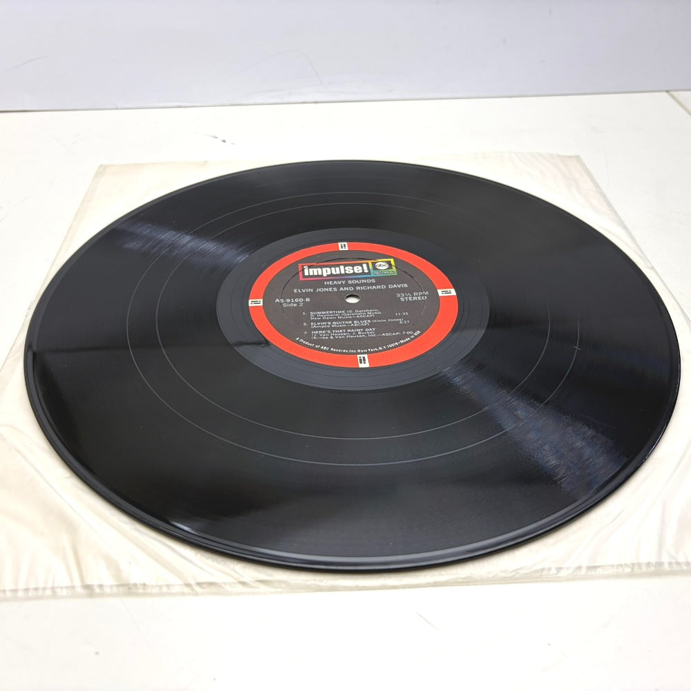 レコード LP Elvin Jones and Richard Davis Heavy Sounds キズ複数あり A/S-9160 動作未確認 中古