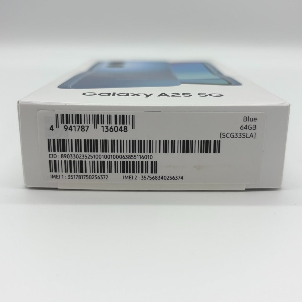 SAMSUNG サムスン Galaxy A25 5G 64GB Blue SCG33SLA 開封済み 未使用品 中古