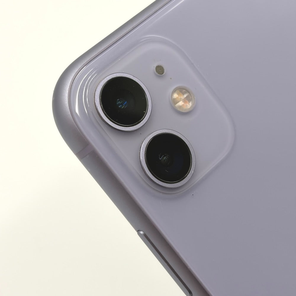 Apple iPhone 11 64GB パープル SIMロック解除済み バッテリー最大容量70% サービス表示 キズあり MWLX2J/A 中古