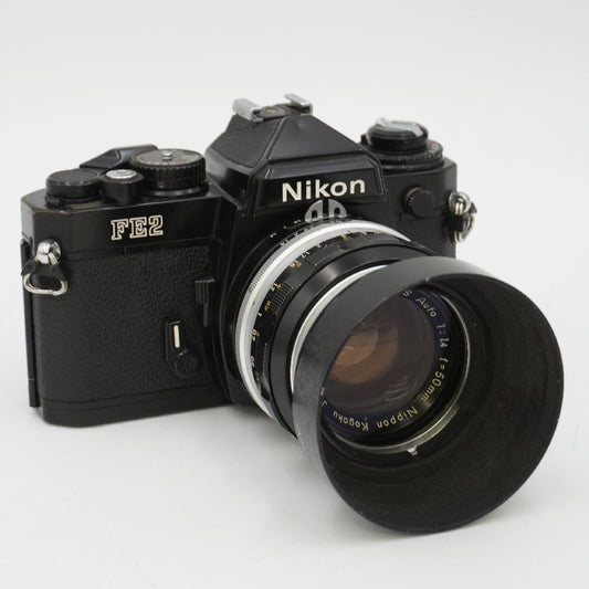 Nikon ニコン FE2 フィルムカメラ Nikkor-S Auto 50mm f1.4 レンズセット