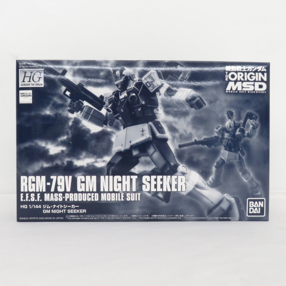 BANDAI SPIRITS HG 1/144 ジム・ナイトシーカー 機動戦士ガンダム THE ORIGIN 開封済み 未組立品 箱イタミ有 バンダイスピリッツ プラモデル