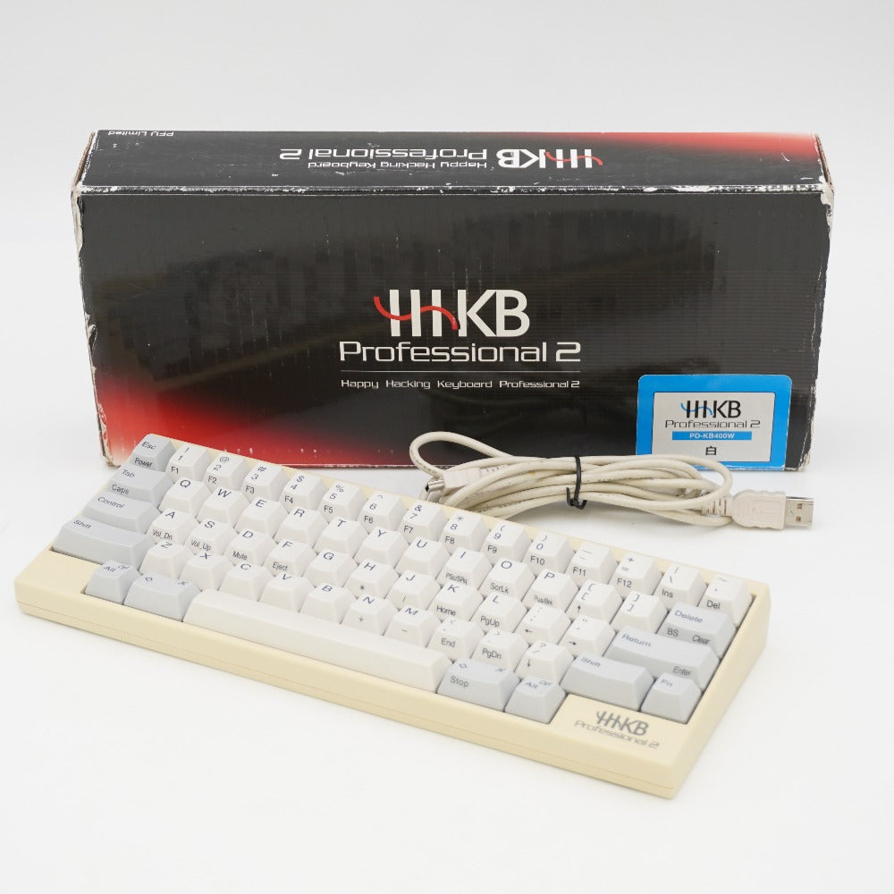 PFU ピーエフユー Happy Hacking Keyboard Professional2 白 （英語配列） PD-KB400W