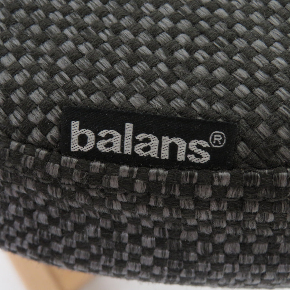 balans lab バランスラボ 腰痛対策椅子 バランスシナジー シナジーチェア 織柄グレー ラウンドシート 座面カバー付