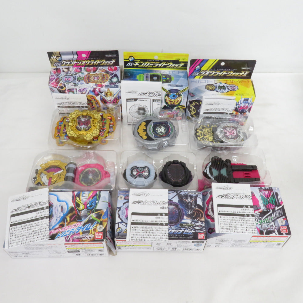 【まとめ売り】ばら売り不可 BANDAI タイムマジーン・ウォッチダイザー・DXライドウォッチホルダー・ライドウォッチ26個 開封品 バンダイ おもちゃ・玩具