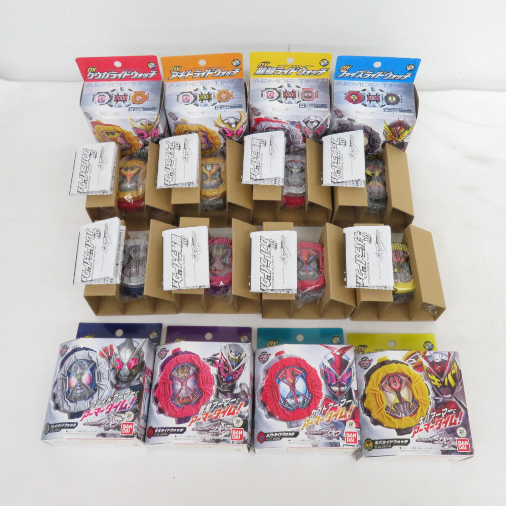 【まとめ売り】ばら売り不可 BANDAI タイムマジーン・ウォッチダイザー・DXライドウォッチホルダー・ライドウォッチ26個 開封品 バンダイ おもちゃ・玩具