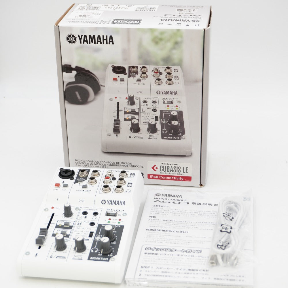 YAMAHA ヤマハ（音楽機器） AG03 音響機材 オーディオインターフェイス ウェブキャスティングミキサー