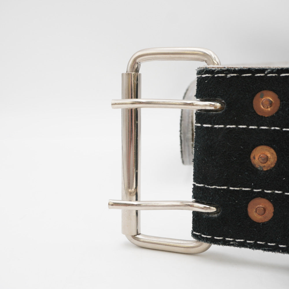 GOLD'S GYM (ゴールドジム) トレーニングベルト パワーベルト 2ピンタイプ Mサイズ ウエスト75～90cm G3352