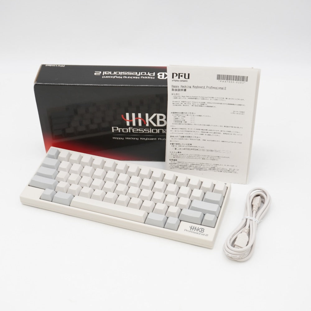 PFU ピーエフユー Happy Hacking Keyboard Professional2 Type-S 英語配列・無刻印／白 PD-KB400WNS