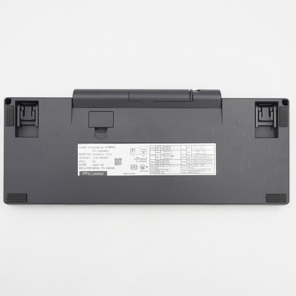 PFU ピーエフユー HHKB Professional HYBRID Type-S 日本語配列／墨 Happy Hacking Keyboard PD-KB820BS