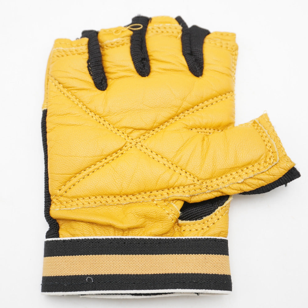 GOLD'S GYM (ゴールドジム) グローブ レザーグローブ ブラウン M