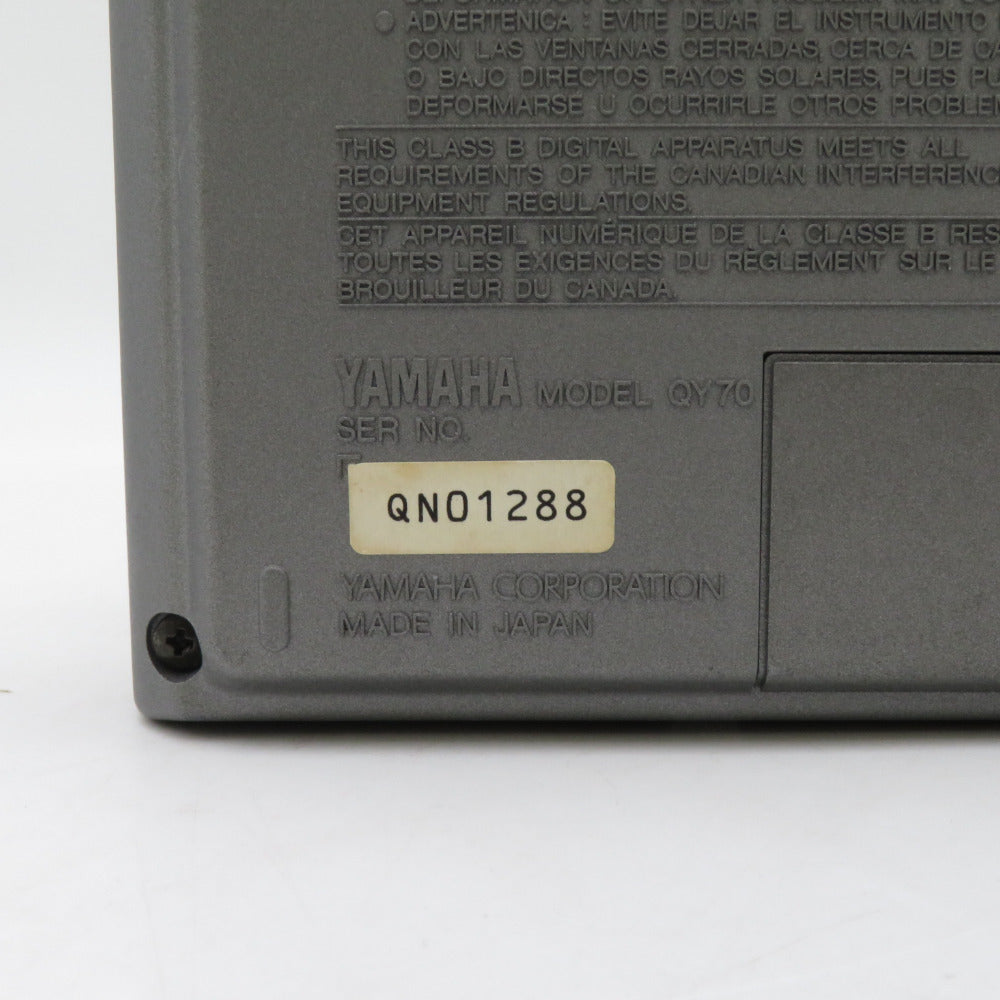 YAMAHA QY70 シーケンサー リズムマシン 音響機材 本体のみ 通電確認済み ジャンク