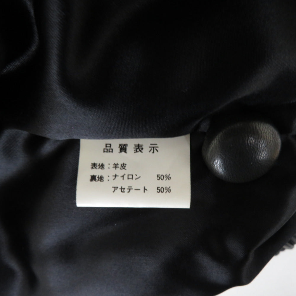 Argue Cultureフェイクレザージャケットおしゃれ肩パッドレトロ