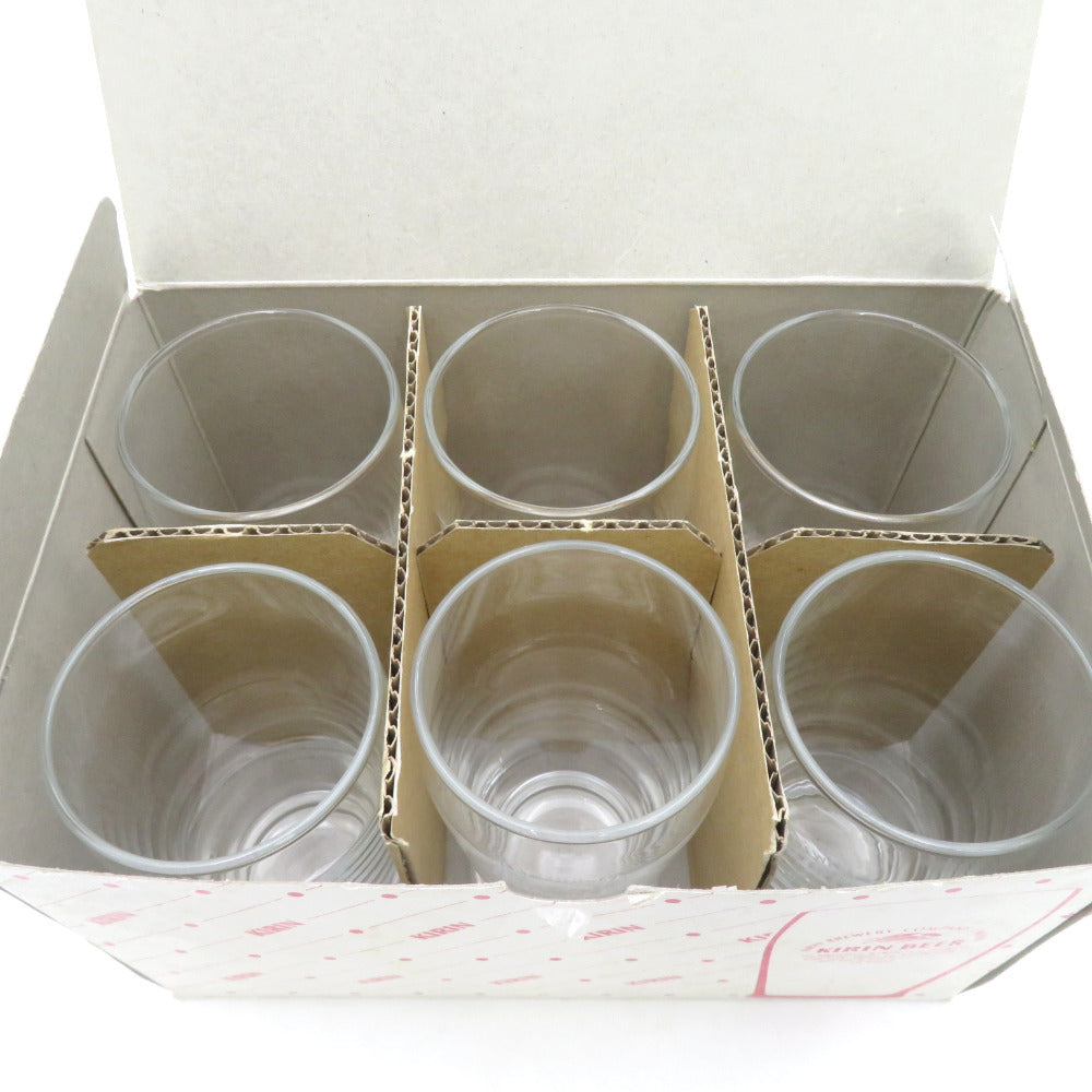 Kirin Beer (キリンビール) レトロ ビールグラス ミニグラス 6個セット 外箱イタミ有