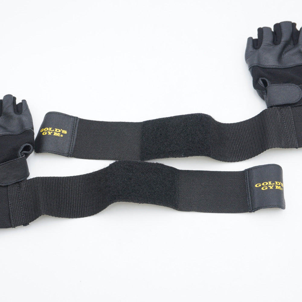 GOLD'S GYM (ゴールドジム) グローブ EXアルティマレザーグローブ ブラック Mサイズ G3433