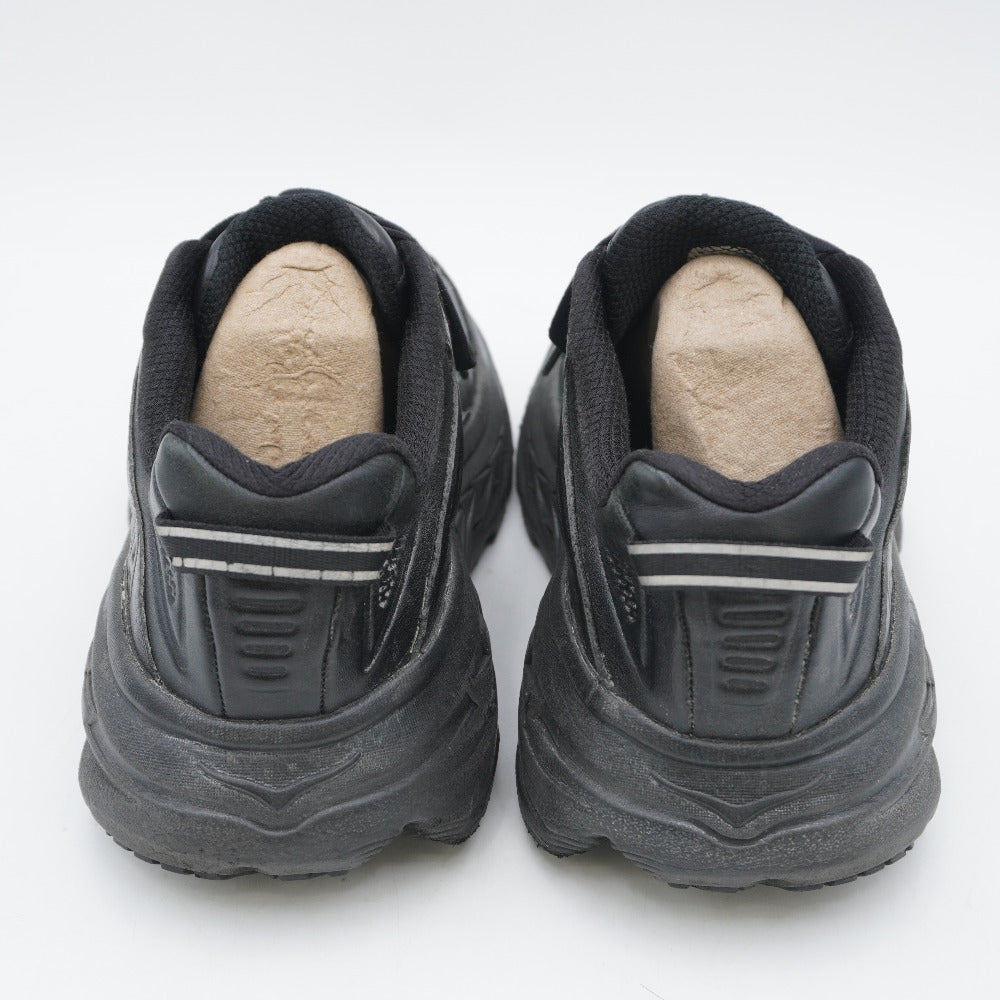 HOKA ONEONE (ホカオネオネ) スニーカー ボンダイ レザー ワイド ブラック 25cm US8D 1019753