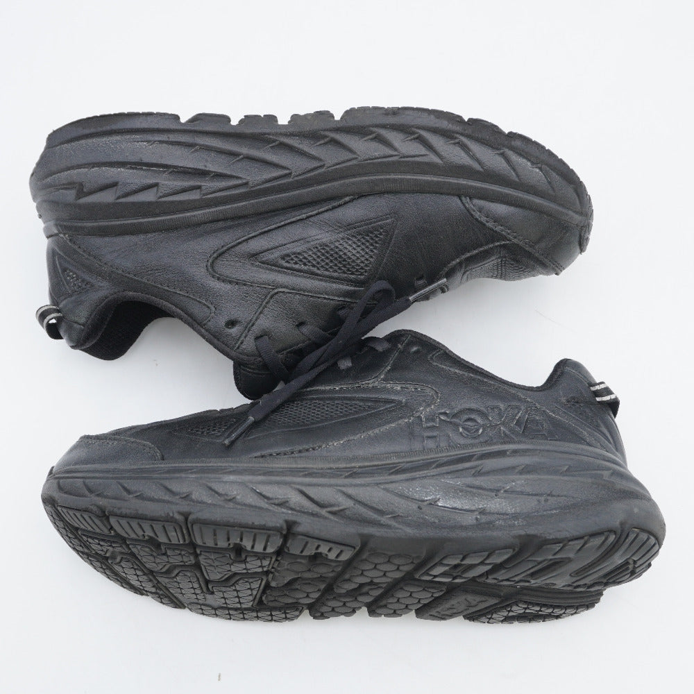HOKA ONEONE (ホカオネオネ) スニーカー ボンダイ レザー ワイド ブラック 25cm US8D 1019753