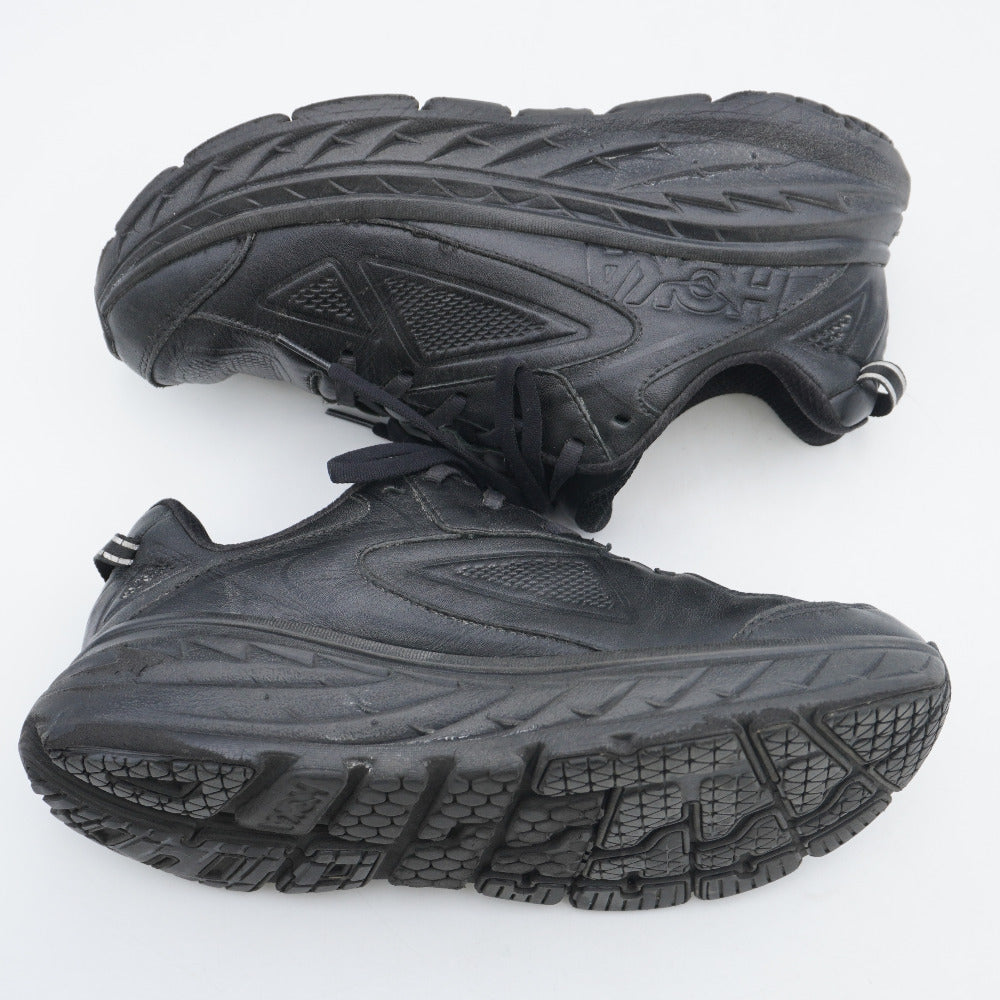 HOKA ONEONE (ホカオネオネ) スニーカー ボンダイ レザー ワイド ブラック 25cm US8D 1019753