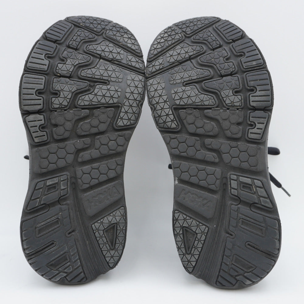 HOKA ONEONE (ホカオネオネ) スニーカー ボンダイ レザー ワイド ブラック 25cm US8D 1019753