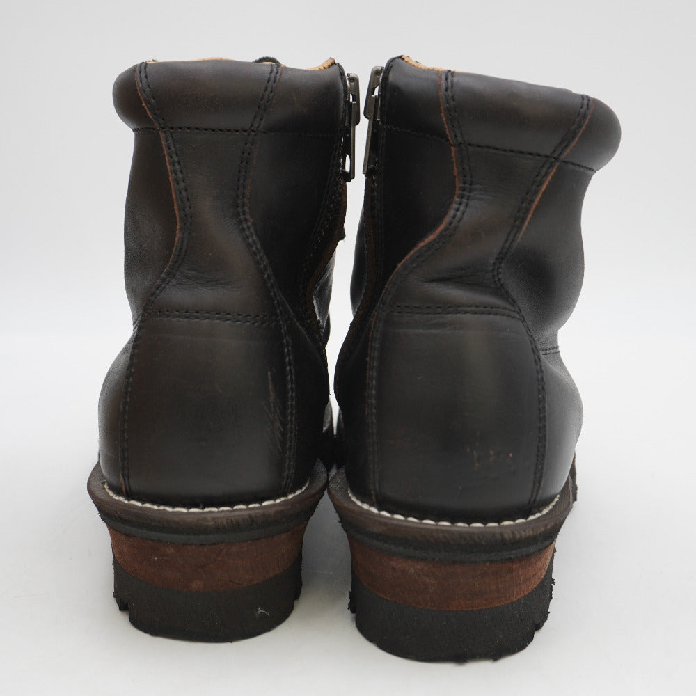 Slow Wear Lion SWL ブーツ クロムエクセルレザープレーンMIDブーツ 6E 24.0～24.5cm US6 BLACK/CE OB-8593H