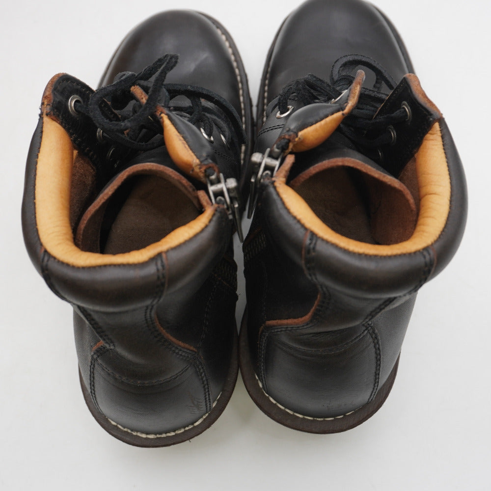 Slow Wear Lion SWL ブーツ クロムエクセルレザープレーンMIDブーツ 6E 24.0～24.5cm US6 BLACK/CE OB-8593H