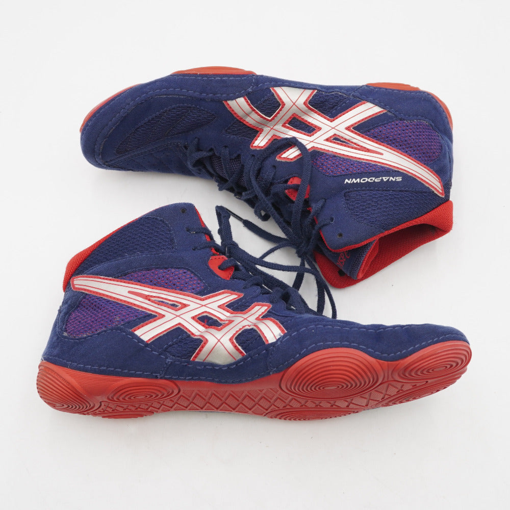 asics (アシックス) レスリングシューズ SNAPDOWN ネイビー×レッド