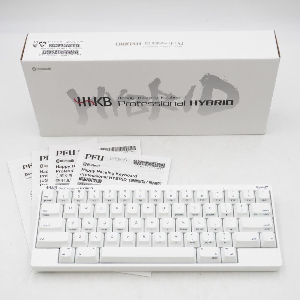 PFU ピーエフユー HHKB Professional Hybrid Type-S 英語配列／雪 Happy Hacking Keyboard PD-KB800YSC