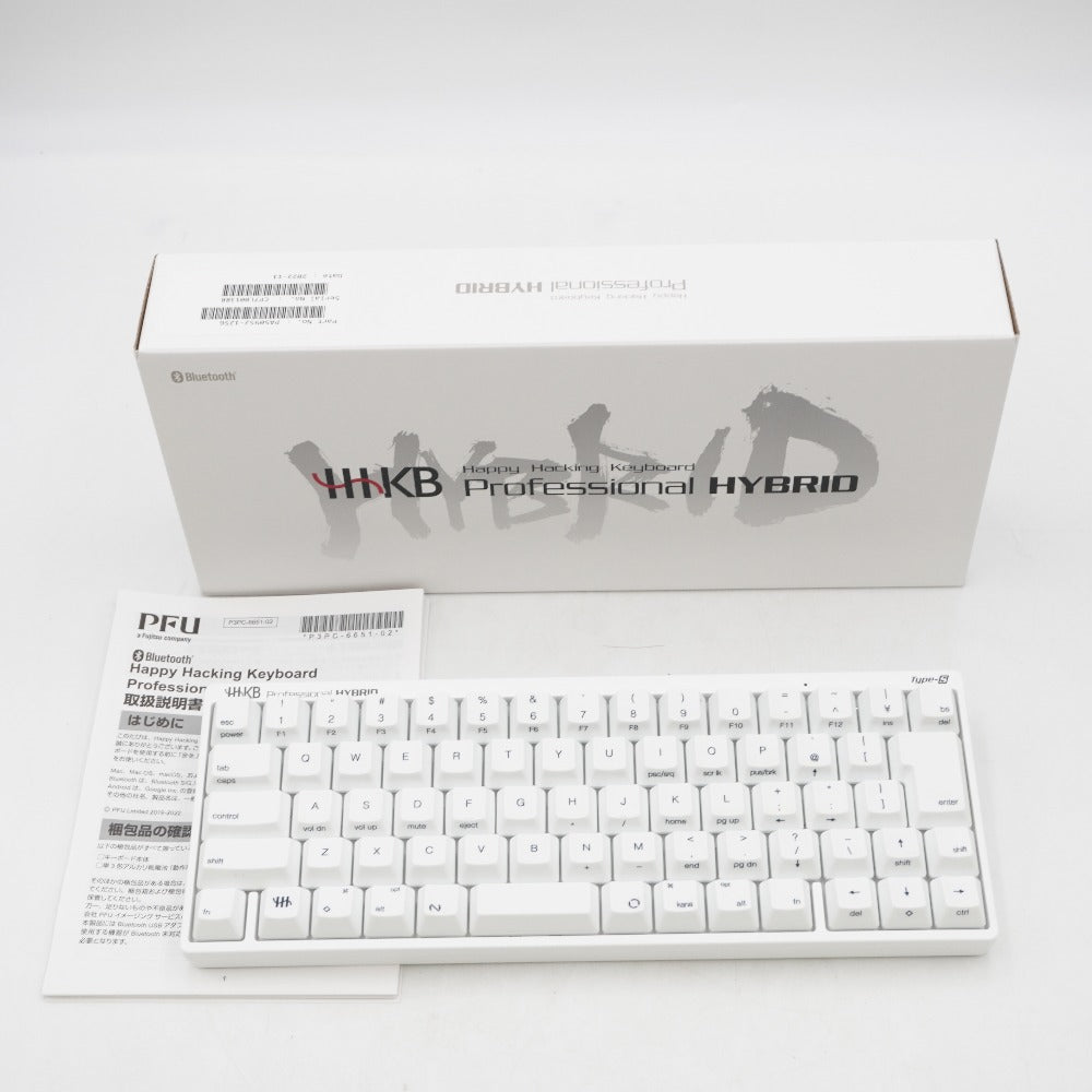 PFU ピーエフユー HHKB Professional Hybrid Type-S 日本語配列／雪 Happy Hacking Keyboard PD-KB820YSC