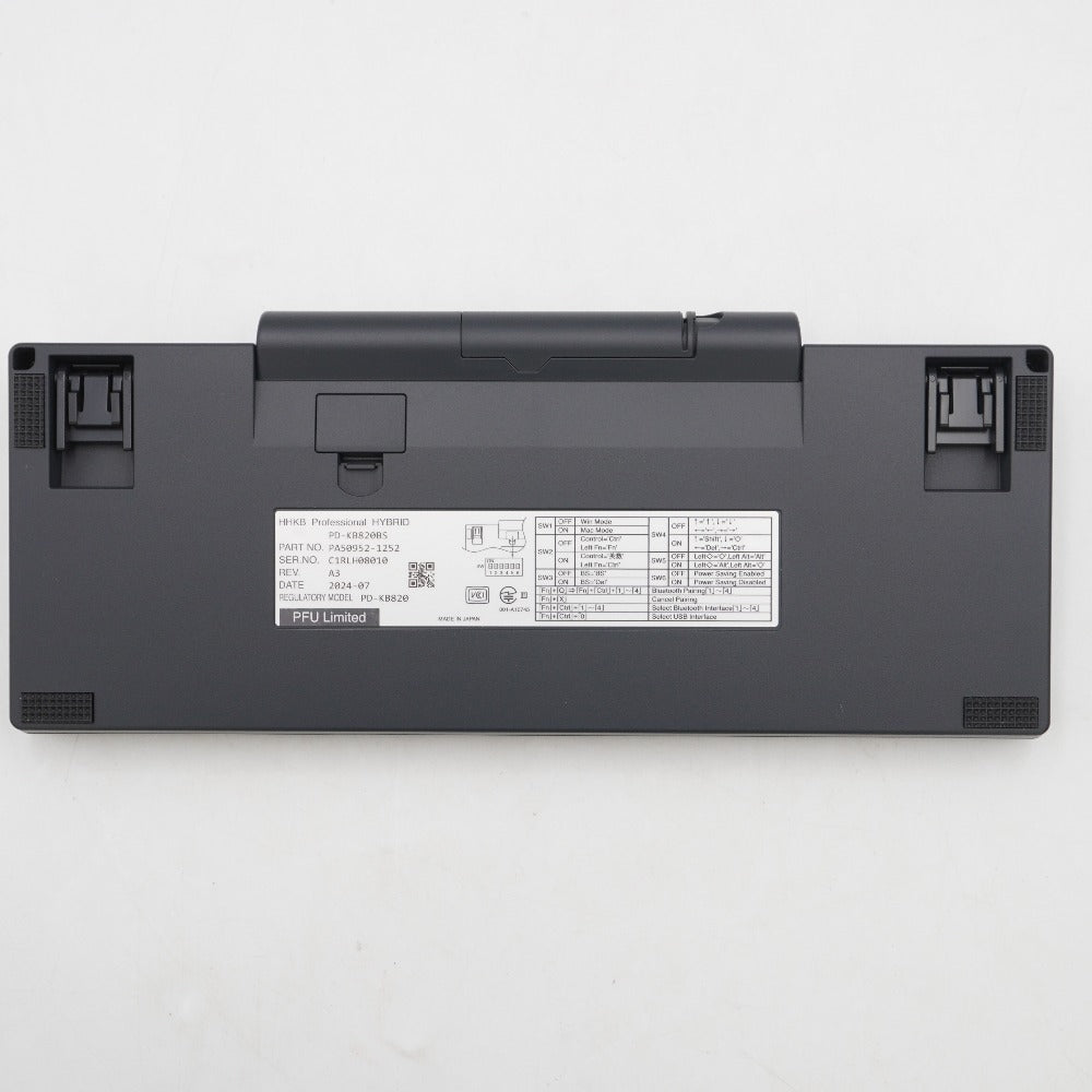 PFU ピーエフユー PFU HHKB Professional HYBRID Type-S 日本語配列／墨 Happy Hacking Keyboard PD-KB820BS