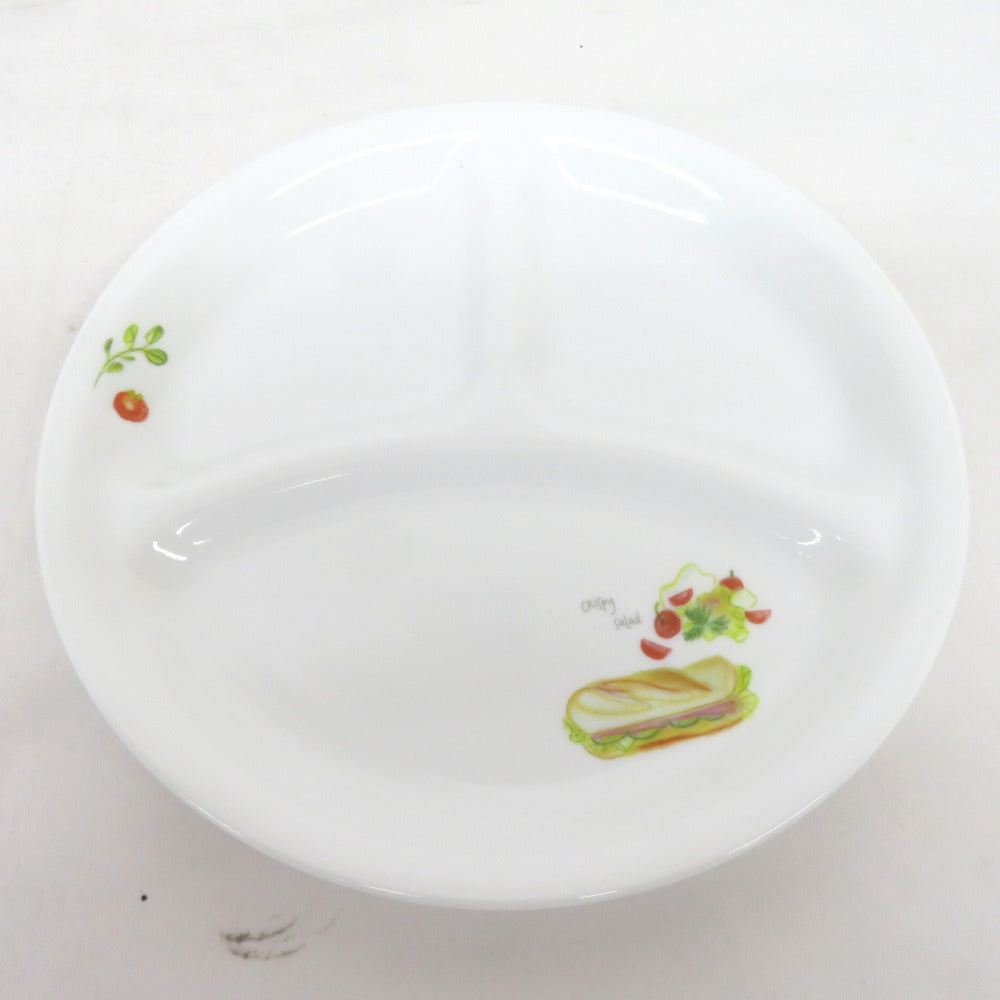 CORELLE (コレール)  ランチプレート　ヨーロピアンハーブ柄×2、クリスピーサンド柄×2　4枚セット 21.5cm