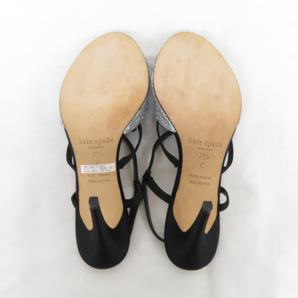 Kate Spade (ケイトスペード) サンダル ストラップサンダル リボン ミュール Size7 1/2 24.5cm 美品
