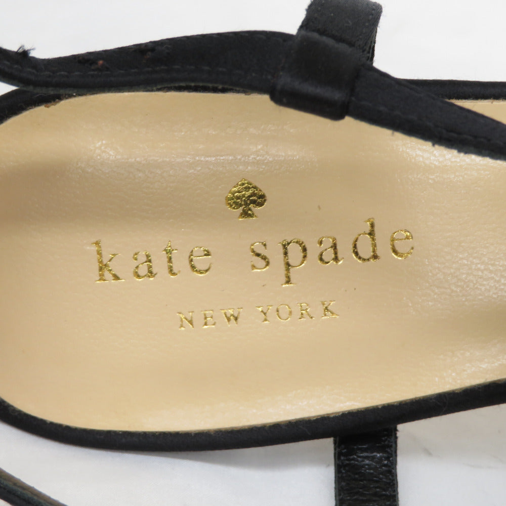 Kate Spade (ケイトスペード) サンダル ストラップサンダル リボン ミュール Size7 1/2 24.5cm 美品