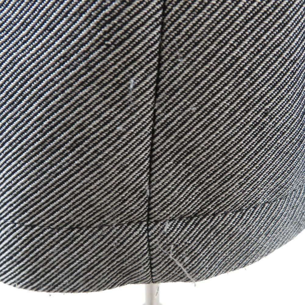 MORGAN HOMME モルガンオム ステンカラーコート グレー ヘリンボーン柄 ウール混 コート メンズ LL ライナー付き ビジネス カジュアル兼用