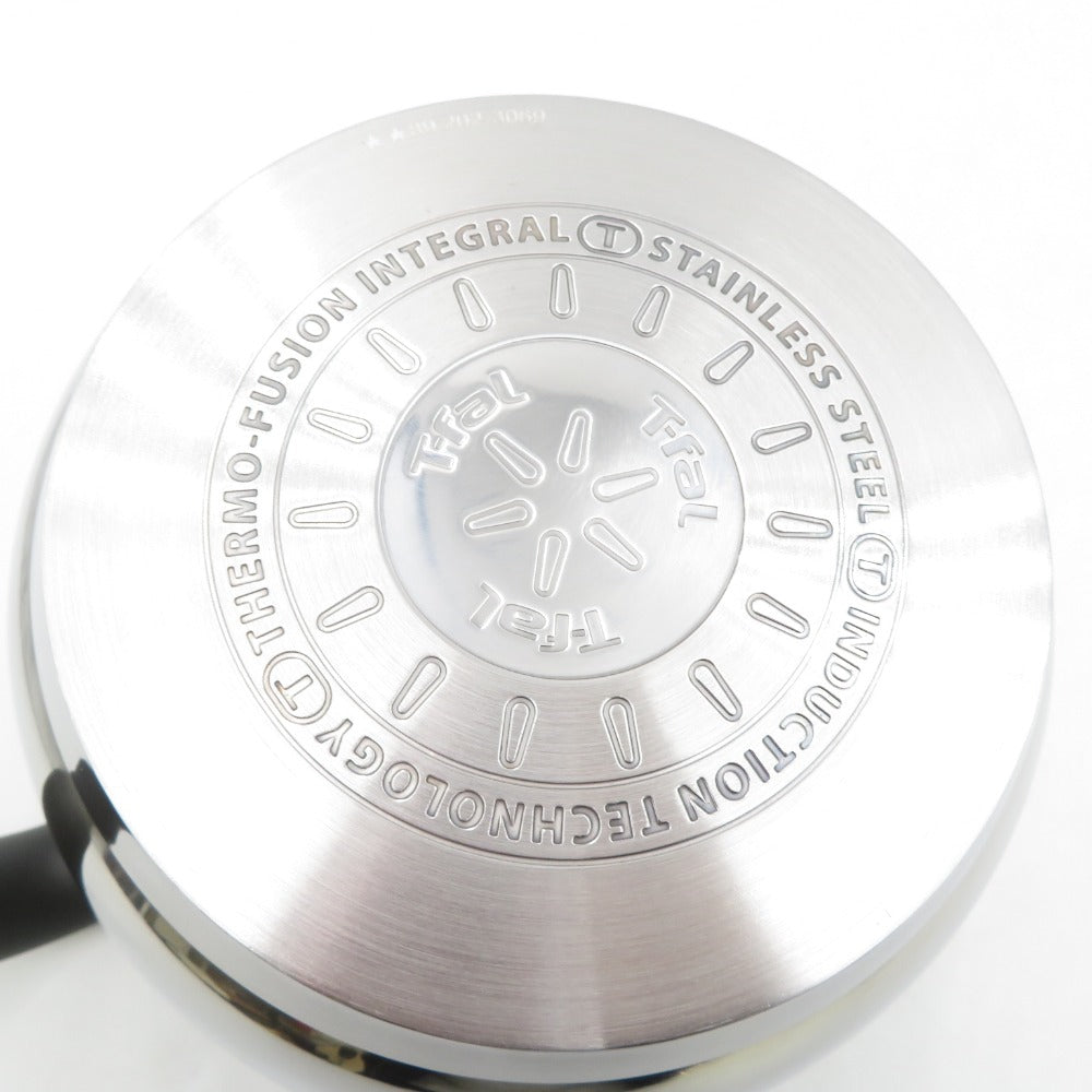 T-fal ティファール 調理器具 T-fal ティファール IH対応 片手鍋 ステンレス マルチポット ガラス蓋付き THERMO-FUSION INDUCTION TECHNOLOGY