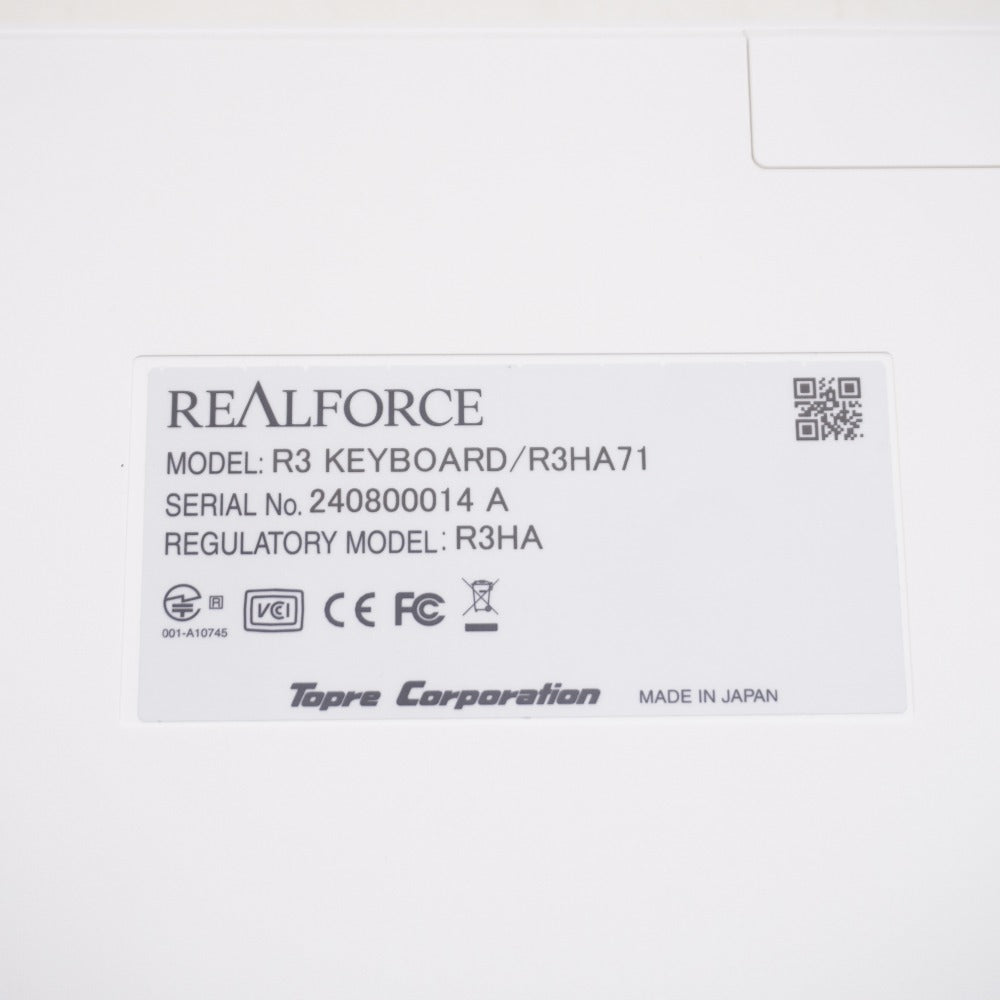 東プレ REALFORCE リアルフォース REALFORCE R3 日本語配列 45g R3HA71