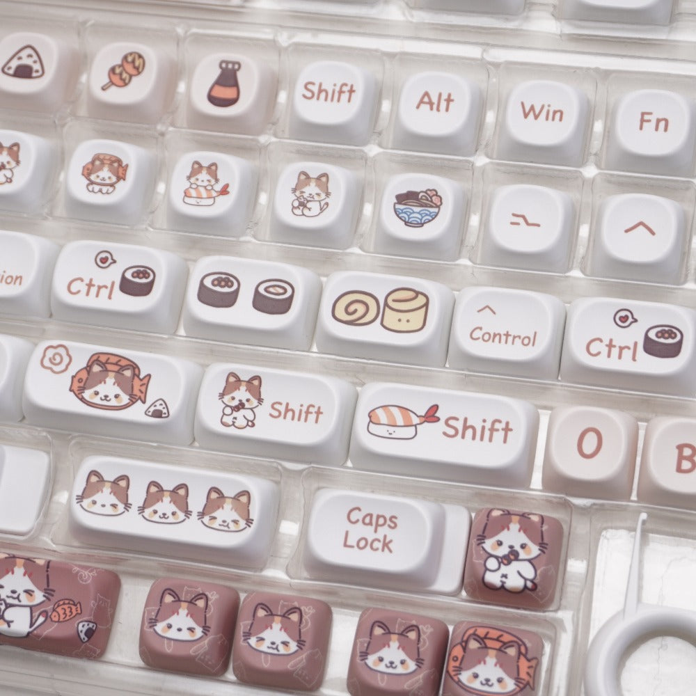 EPOMAKER Meow Sushi 143-Key キーキャップセット