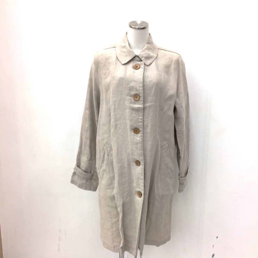 DAMA collection (ダーマコレクション) ステンカラーコート ステンカラーコート リネン ベージュ 12961-02408 美品