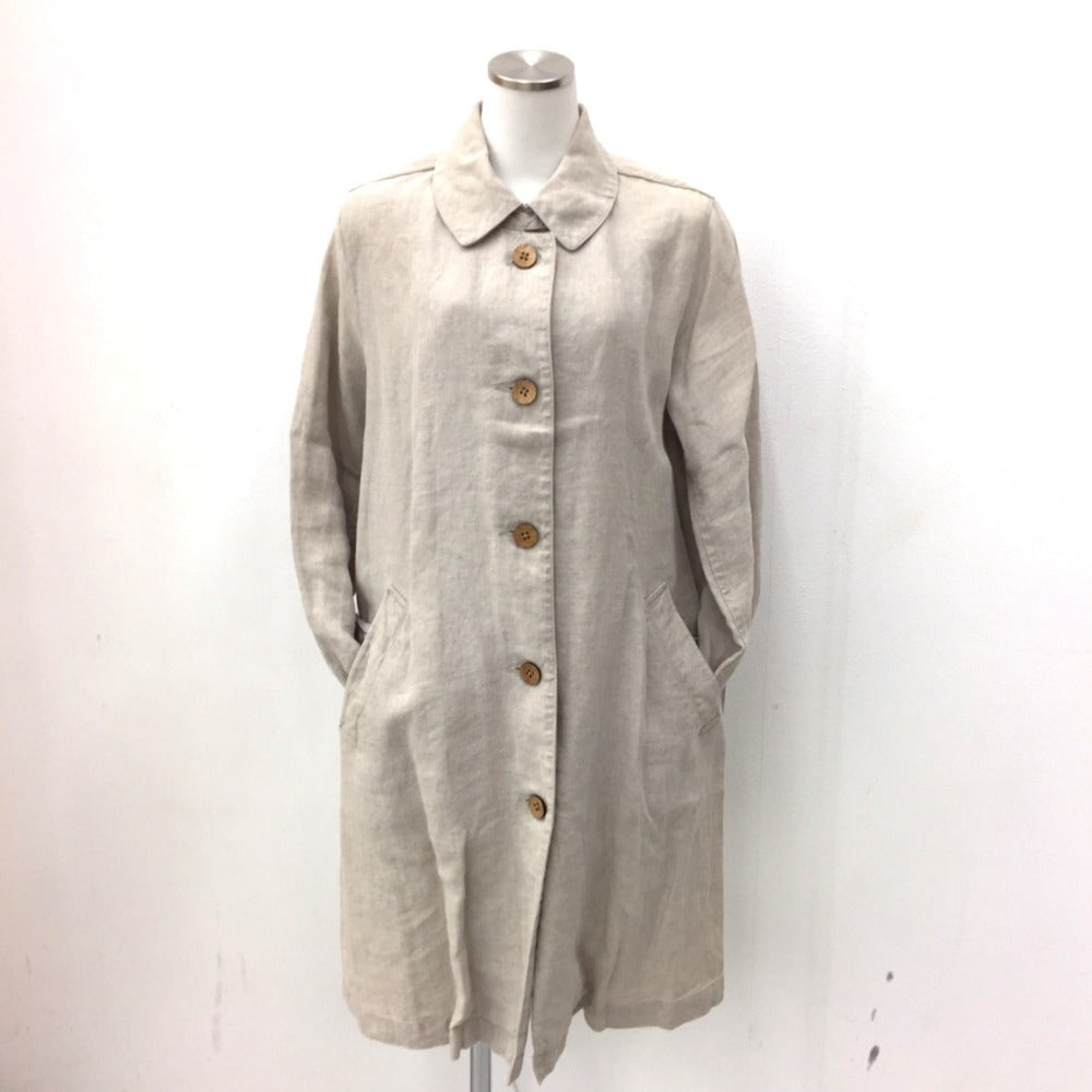 DAMA collection (ダーマコレクション) ステンカラーコート ステンカラーコート リネン ベージュ 12961-02408 美品