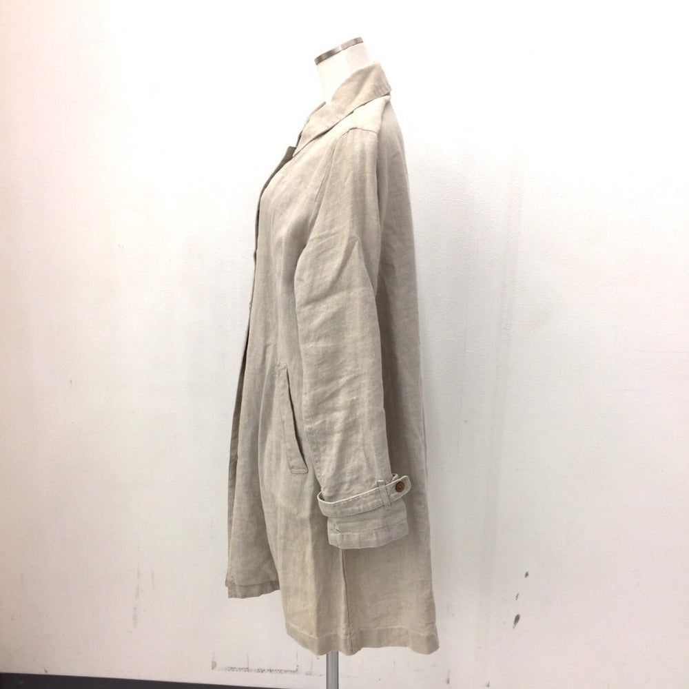 DAMA collection (ダーマコレクション) ステンカラーコート ステンカラーコート リネン ベージュ 12961-02408 美品