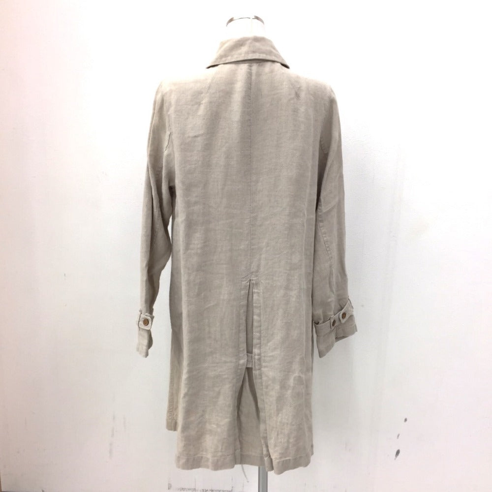 DAMA collection (ダーマコレクション) ステンカラーコート ステンカラーコート リネン ベージュ 12961-02408 美品