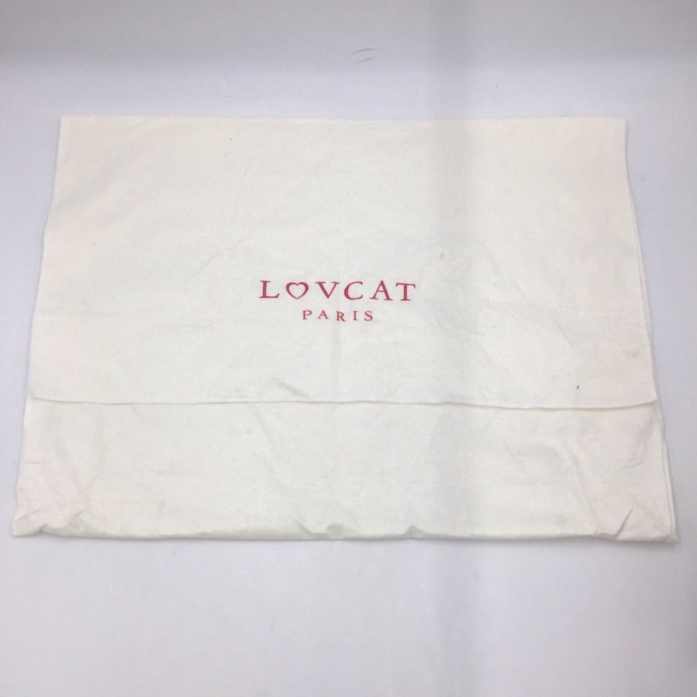 トートバッグ LOVCAT ハートモノグラム トートバッグ ブラウン×パープル 美品