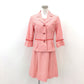 courreges (クレージュ) セットアップ courreges セットアップ チェック サーモンピンク 38 美品