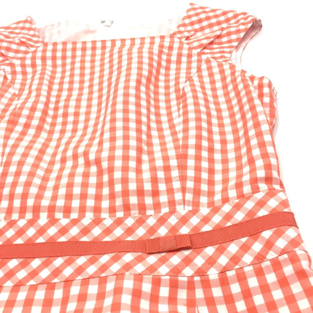 courreges (クレージュ) セットアップ courreges セットアップ チェック サーモンピンク 38 美品